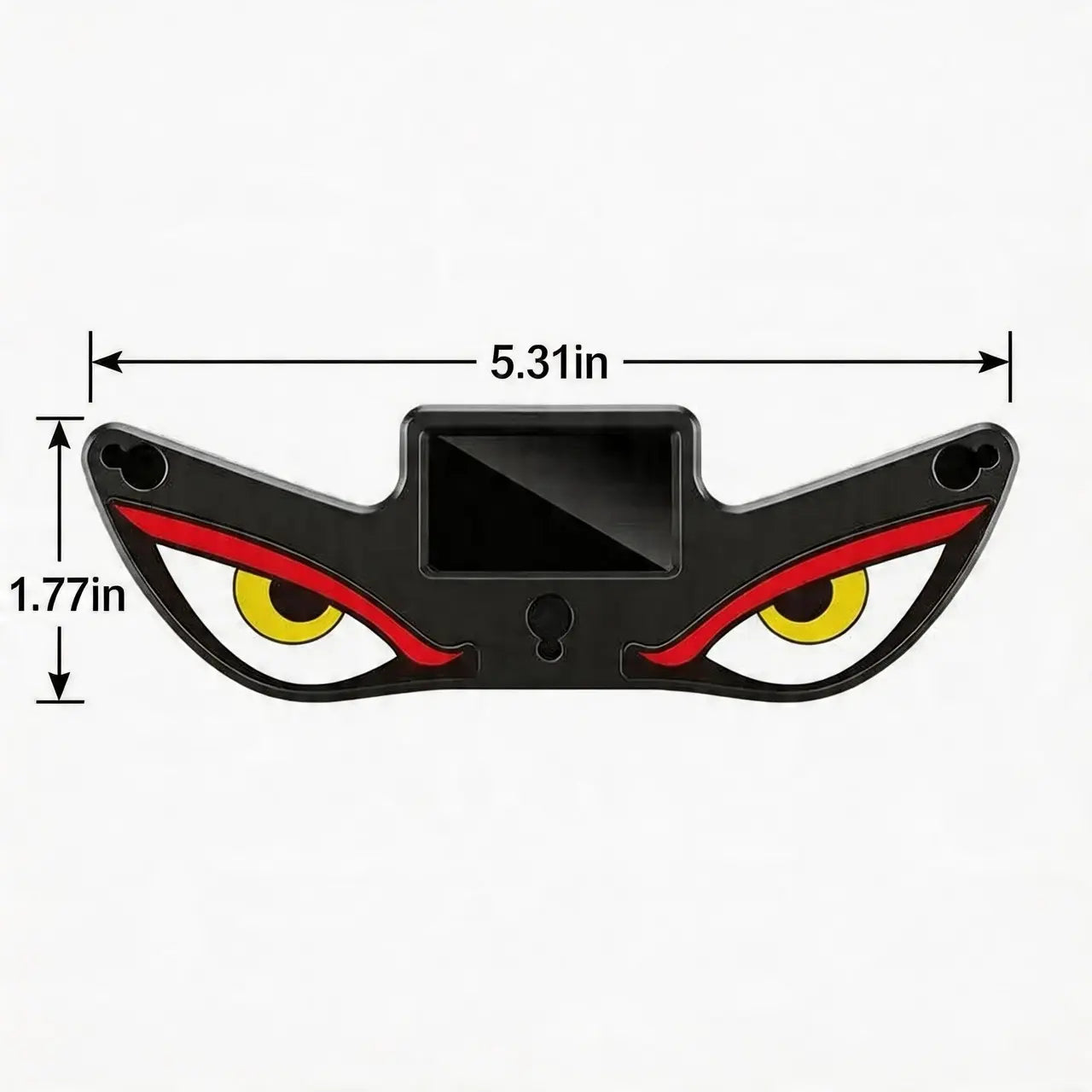 Car Rear Window Dynamic LED Display – Vampire Devil Eye Emoji Panel, Auto Decorative Light