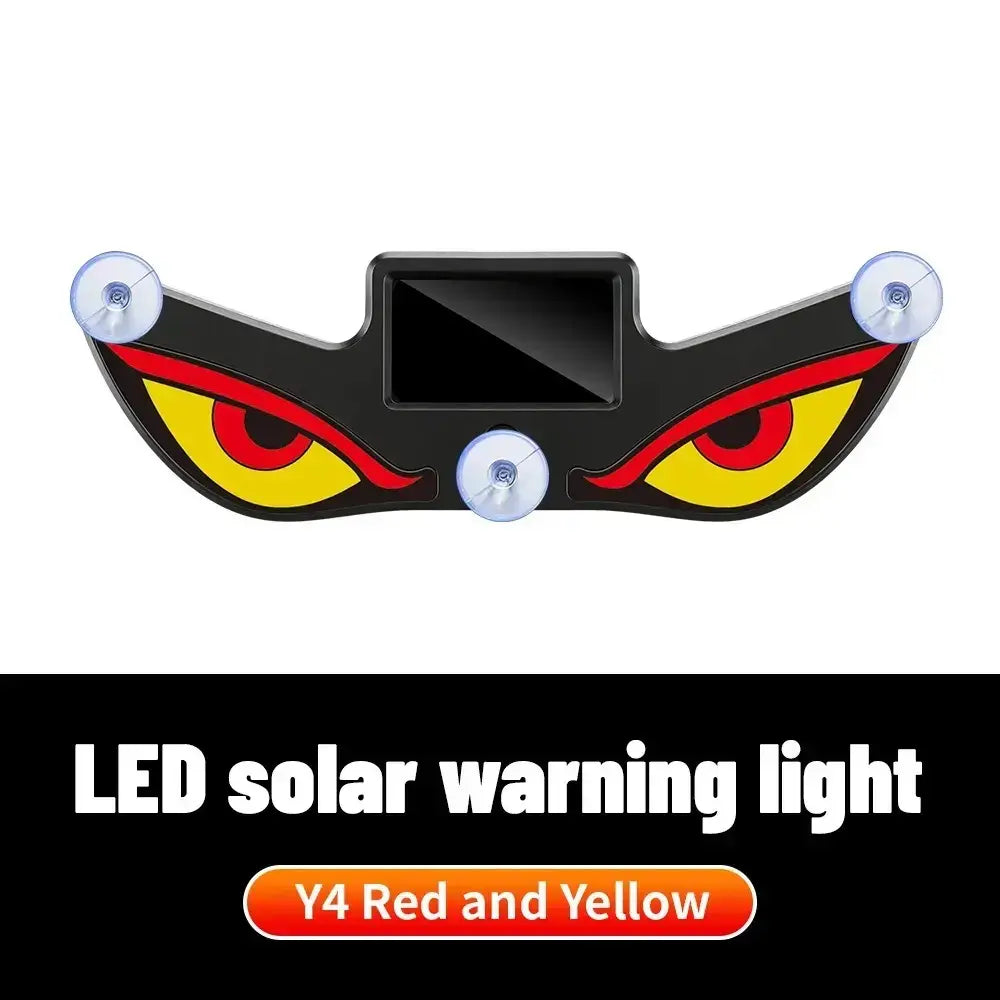 Car Rear Window Dynamic LED Display – Vampire Devil Eye Emoji Panel, Auto Decorative Light
