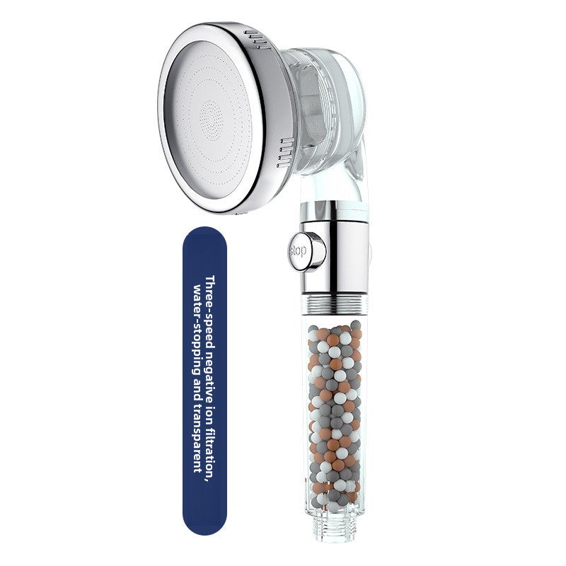 Adjustable Shower Head with Negative Ion Technology