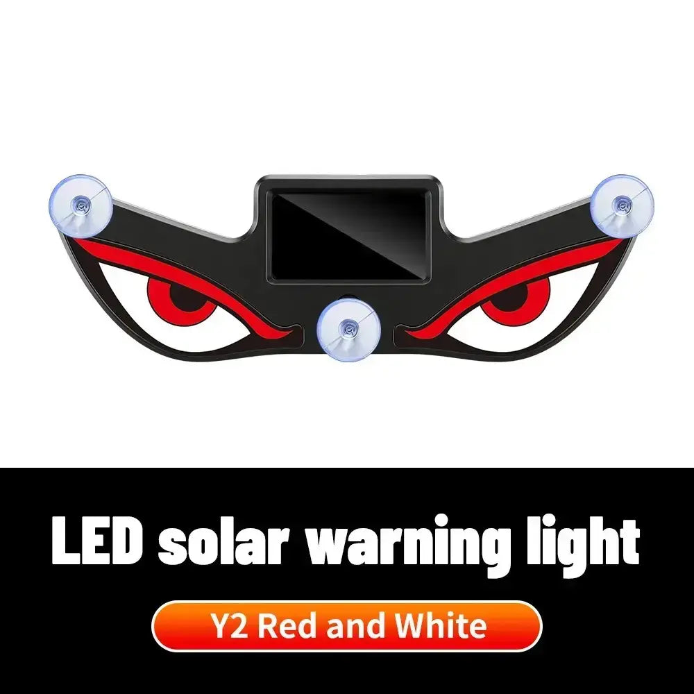 Car Rear Window Dynamic LED Display – Vampire Devil Eye Emoji Panel, Auto Decorative Light
