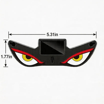 Car Rear Window Dynamic LED Display – Vampire Devil Eye Emoji Panel, Auto Decorative Light