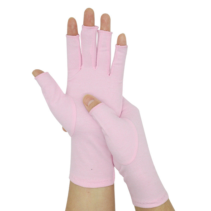 Popular Hemp Gray Black Half-Finger Pressure Gloves Care Rehabilitation Fitness Outdoor Sports Cycling Gloves Wholesale