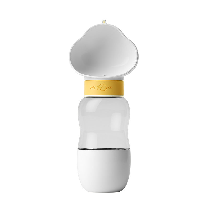 Portable Pet Water Bottle with Feeding Container
