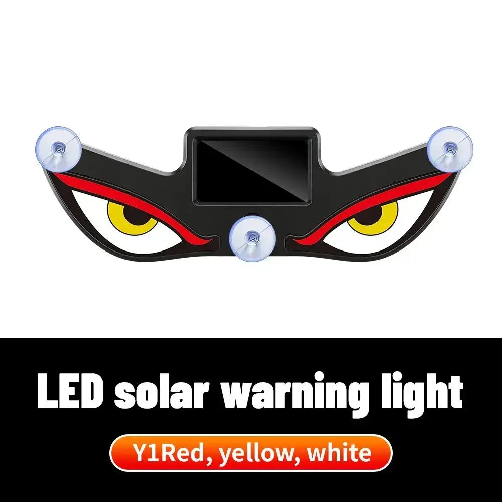 Car Rear Window Dynamic LED Display – Vampire Devil Eye Emoji Panel, Auto Decorative Light