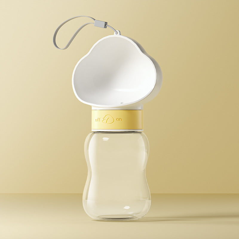 Portable Pet Water Bottle with Feeding Container