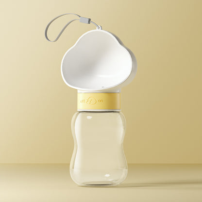 Portable Pet Water Bottle with Feeding Container