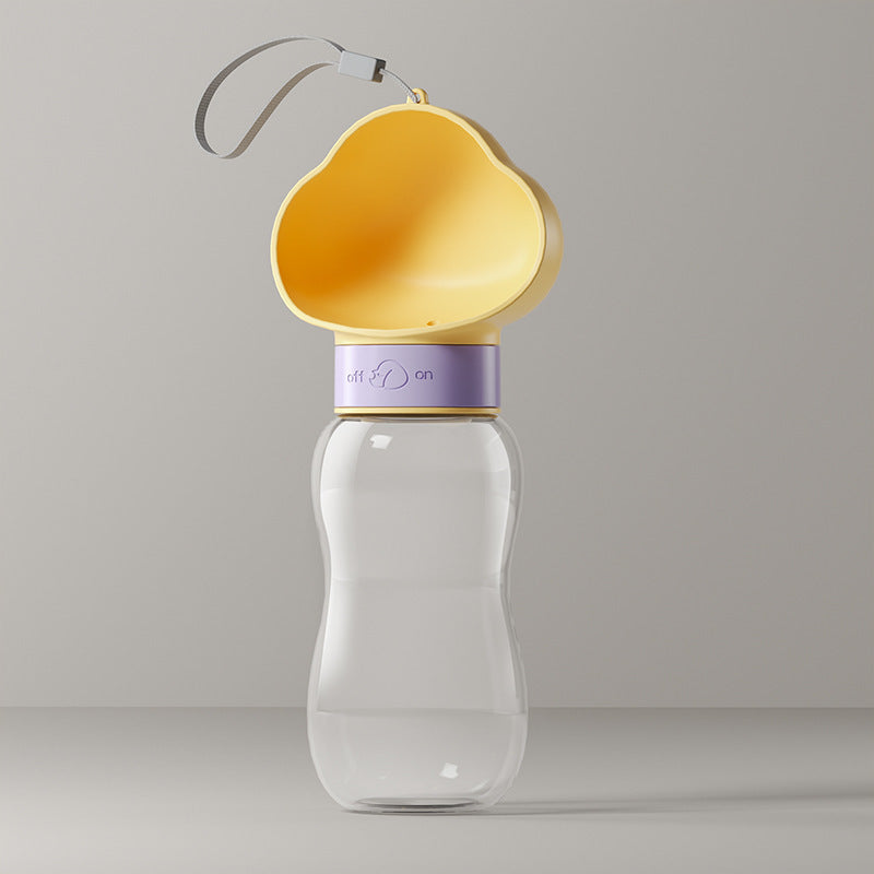 Portable Pet Water Bottle with Feeding Container